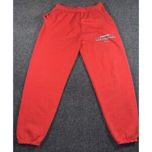 Vintage Nebraska Cornhuskers Sweatpants Red Lee Sport Huskers 90s L